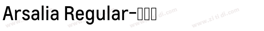 Arsalia Regular字体转换